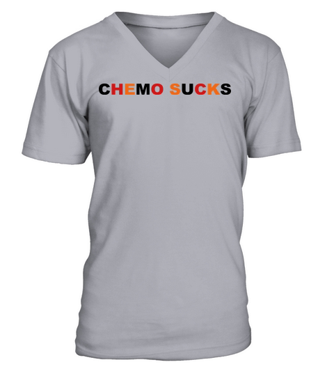 Chemo Sucks Breast Cancer Awareness Awareness Mask Men's V-Neck T-shirt