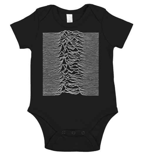 UNKNOWN PLEASURES JOY DIVISION FACTORY RECORDSENGLISH ROCK BAND Short Sleeve Baby One-Piece