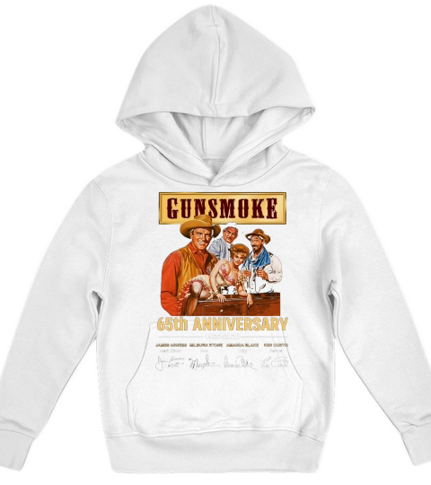 Gunsmoke 65th Anniversary 1955 2020 Signature Kids Hoodie