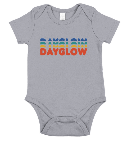 Dayglow color    Vintage Art Short Sleeve Baby One-Piece