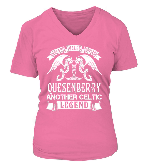 QUESENBERRY Shirts - Ireland Wales Scotland QUESENBERRY Another Celtic Legend Name Shirts V-neck T-Shirt Woman
