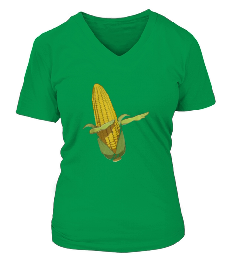 Dabbing Corn Cob Dabbing Cob Of Corn Corns Farmer V-neck T-Shirt Woman