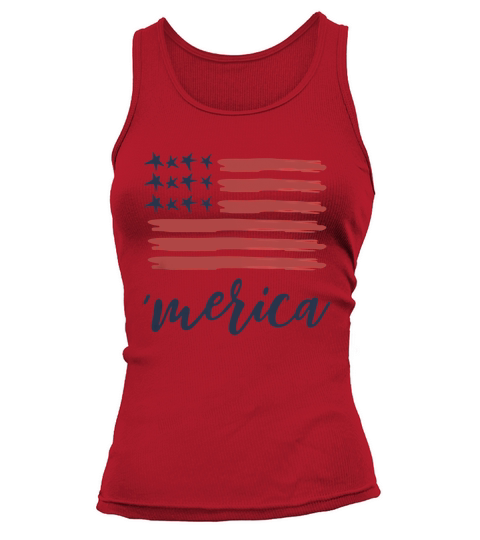 Merica Vintage American Flag 4th of July for Men Women Kids t-shirt Tank top Woman