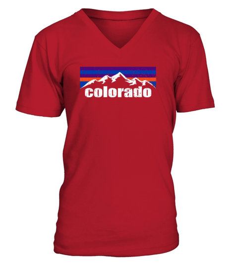 Colorado Berg Americas most mountainous state Men's V-Neck T-shirt