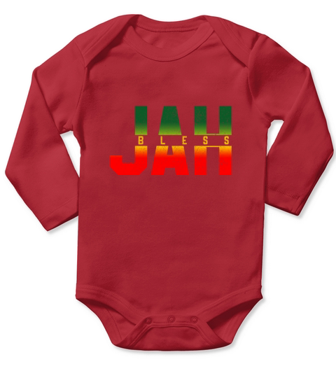 Jah Bless - Rastafari Reggae Music Jamaica Long Sleeve Baby One-Piece