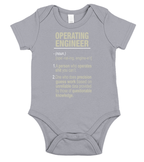 Operating Engineer Shirt Short Sleeve Baby One-Piece