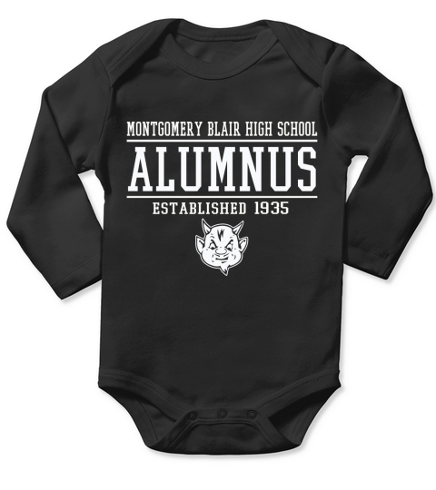 Montgomery Blair Alumnus Long Sleeve Baby One-Piece