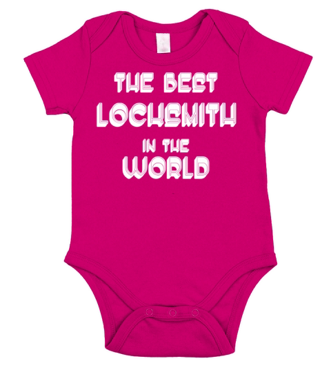 The Best Locksmith In The World Short Sleeve Baby One-Piece