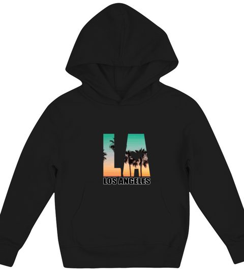Los Angeles Design La Palm Tree Sunset Boulevard G Kids Hoodie
