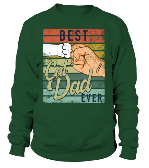 Best Cat Dad Ever Cat Dad Ghetto Fist Women's Sweatshirt