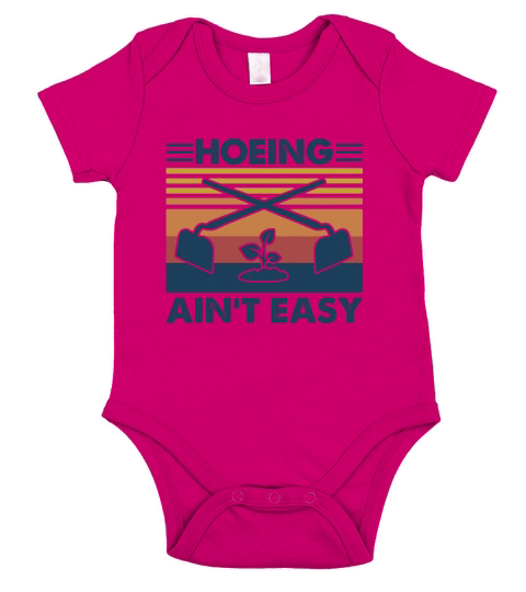 Hoeing Aint Easy garden Short Sleeve Baby One-Piece
