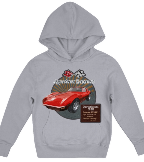 Chevrolet Corvette 1972 Kids Hoodie