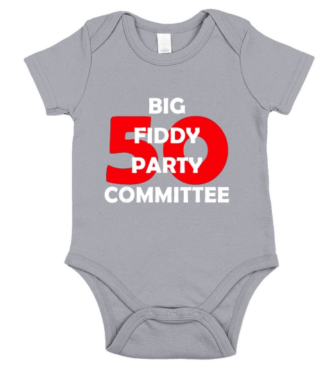 Big Fiddy Party Committee Frontside Short Sleeve Baby One-Piece