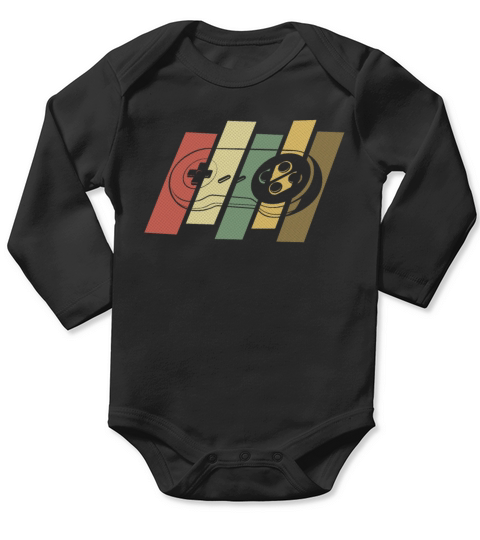 Vintage Retro Gaming Classic Gamer Gift Video Long Sleeve Baby One-Piece