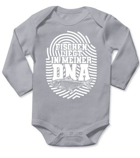Fishing Is In My DNA Fishing Shirt Long Sleeve Baby One-Piece