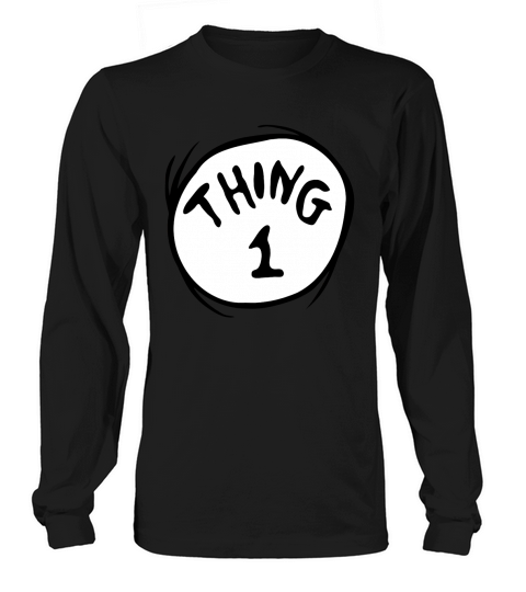 Dr Seuss Thing 1 Long sleeved Unisex