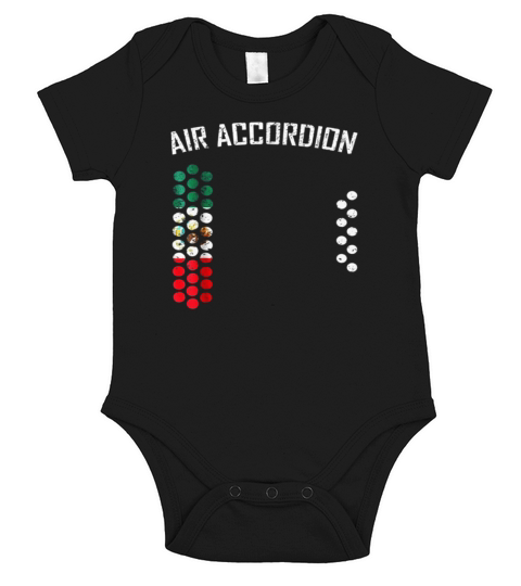 air accordion t shirt - The Flag of Mexico Short Sleeve Baby One-Piece