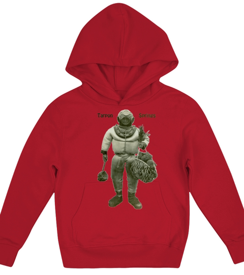 Vintage Tarpon Springs Florida Sponge Diver Kids Hoodie