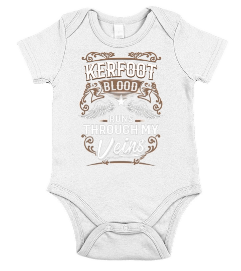 KERFOOT Im Not Superhero More Powerful I Am KERFOOT name gifts T Shirt Short Sleeve Baby One-Piece