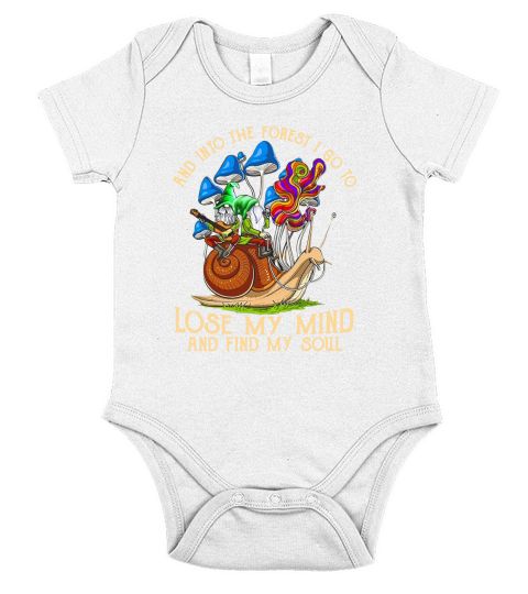 And Into The Forest I Go To Lose My Mind And Find My Soul Short Sleeve Baby One-Piece