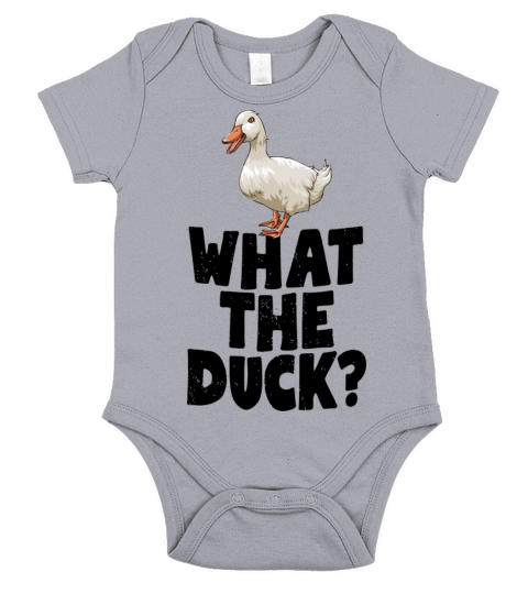 What The Duck Funny Water Ducklings Short Sleeve Baby One-Piece