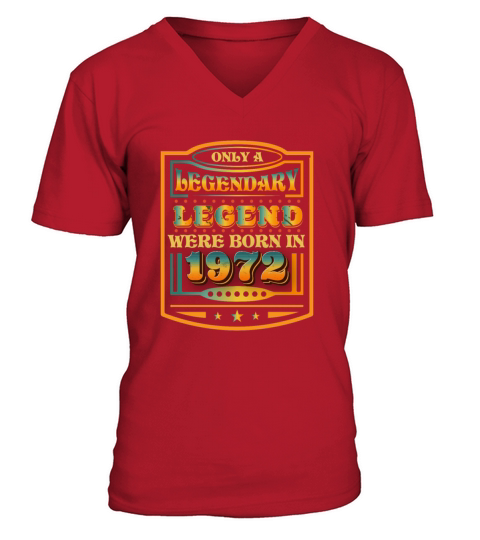 1972 Birthday Year Anniversary 50th Birthday V-Neck T-shirt