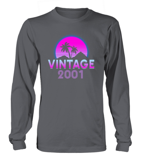 Retrowave Vintage 2001 Birthday Gift Idea Women's Long Sleeve
