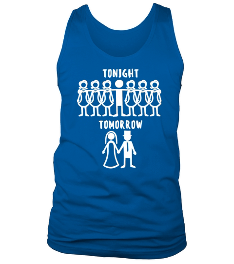 Bride Groom Party Bachelor Bachelorette Marriage Men's Tank Top