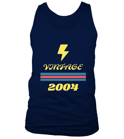 2004 16 Years Old Gift Vintage Retro 16th Birthday Men's Tank Top