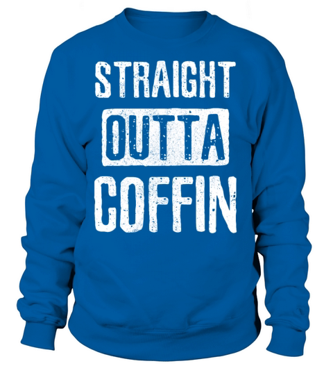 Straight Outta Coffin - Funny vampire Halloween Women's Sweatshirt