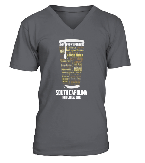 South carolina drink local beer V-Neck T-shirt