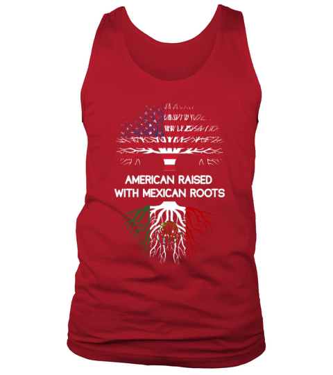 American Raised With Mexican Roots Men's Tank Top
