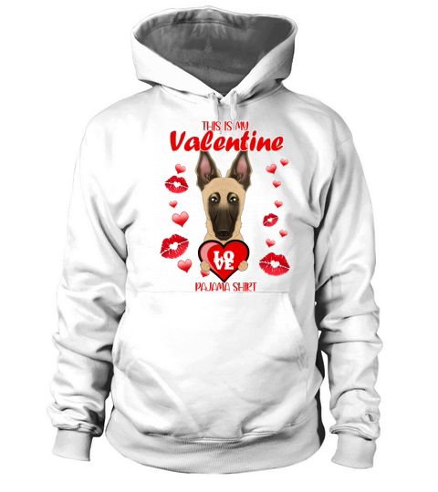 This Is My Valentine Pajama I Malinois Women's Hoodie
