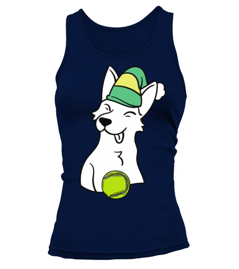 Christmas Tennis Dog Women's Tank Top