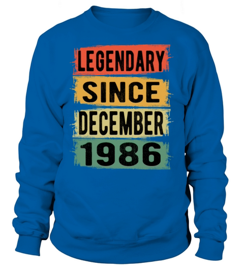 Birthday Retro Legendary December 1986 Women's Sweatshirt