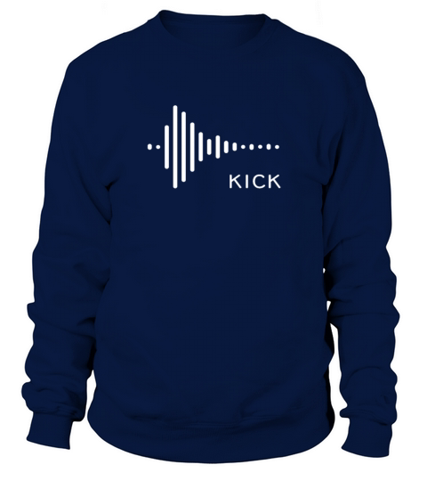 Kick Drum synthesizer Studio Audio Wave Sweatshirt Unisex