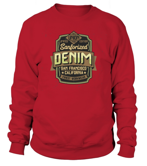Sanforized Denim Men's Sweatshirt