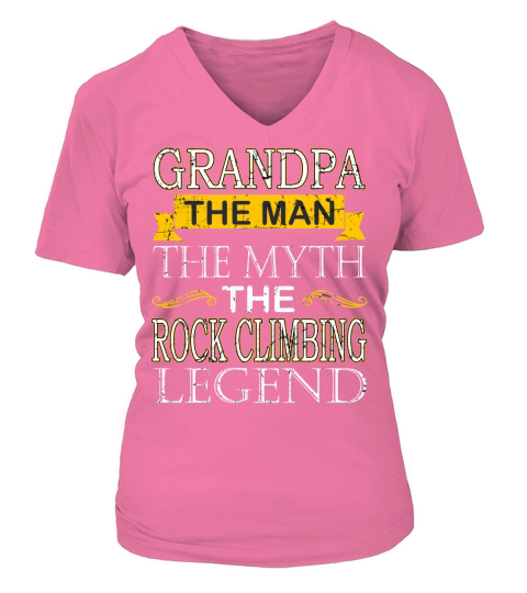 Grandpa The Man The Myth The Rock Climbing Legend Sports 2020 V-neck T-Shirt Woman