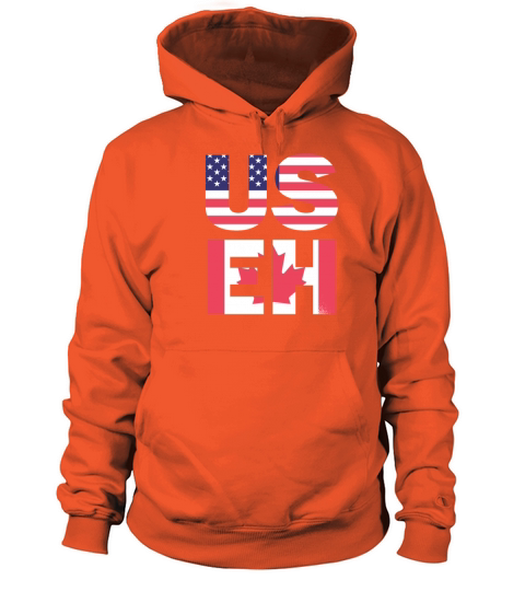 US EH American Canadian Funny Meme Quote Men's Hoodie
