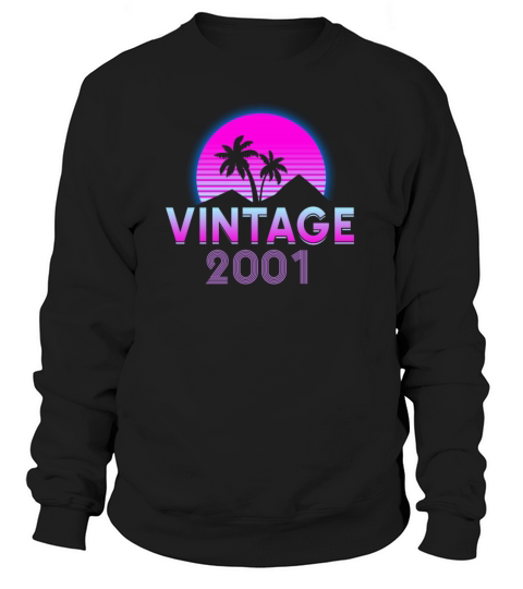 Retrowave Vintage 2001 Birthday Gift Idea Women's Sweatshirt