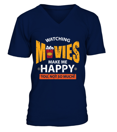 Movies Cinema Happy Popcorn Men's V-Neck T-shirt