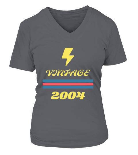 2004 16 Years Old Gift Vintage Retro 16th Birthday Women's V-Neck T-shirt