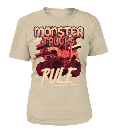 Monster Trucks Rule Red Women's T-Shirt
