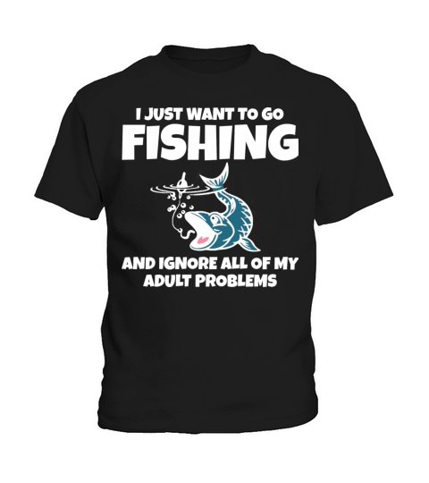 fishing fisherman rod gift bite river trout pike Kids T-Shirt