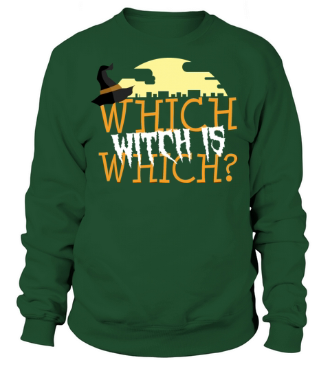 Which Witch Funny Halloween Hat Cute Women's Sweatshirt