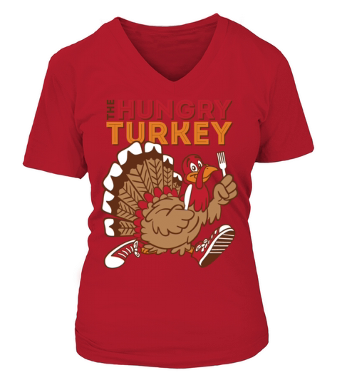 turkey thanksgiving design Women's V-Neck T-shirt