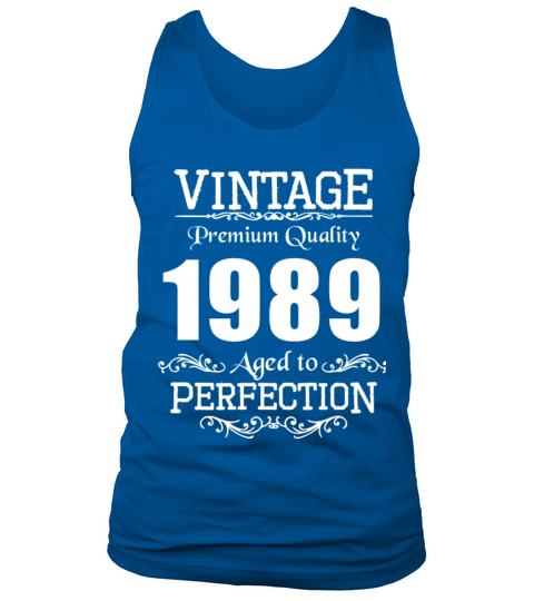 Vintage Premium Quality 1989 Aged To Perfection Men's Tank Top