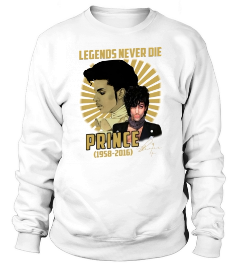 Legends never die Prince 1958-2016 signature shirt Sweatshirt Unisex