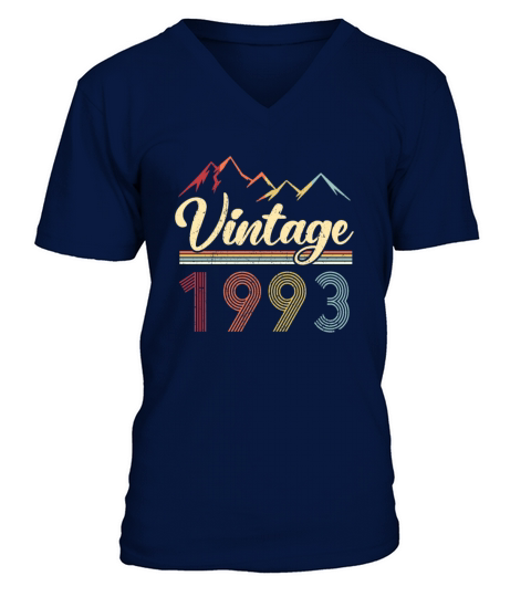 Vintage 1993 28th Birthday Retro 28 Years Old Men's V-Neck T-shirt