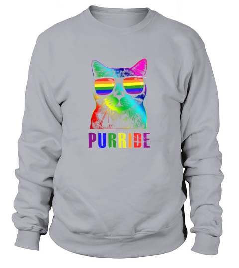 Gay Pride Shirts for Women Men LGBT Cat Gift Women's Sweatshirt